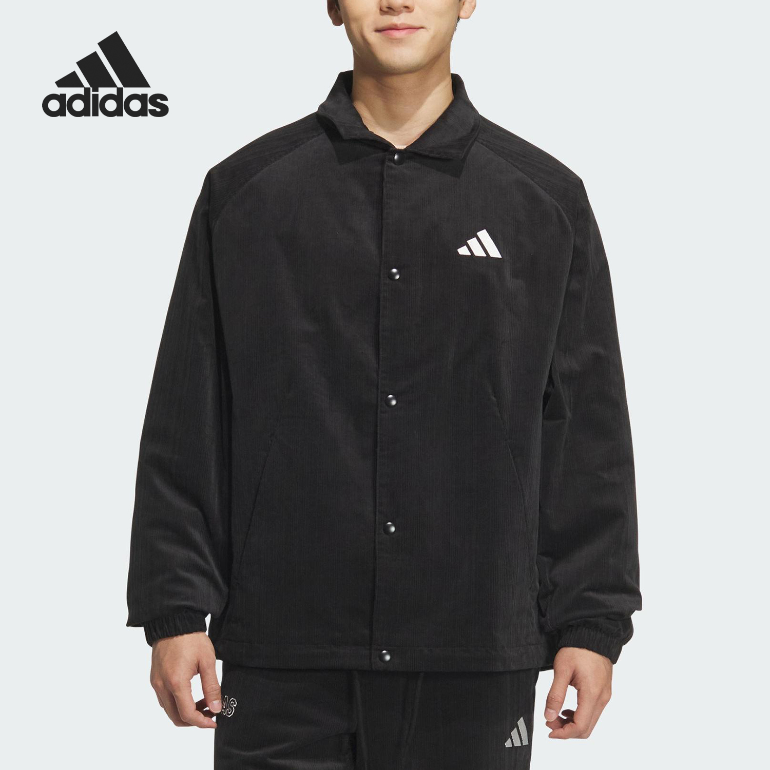 Adidas/阿迪达斯官方正品GFX JACKET男士翻领宽松休闲外套KR0217