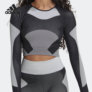 Adidas T恤HN2883 阿迪达斯三叶草smc女子运动训练长袖
