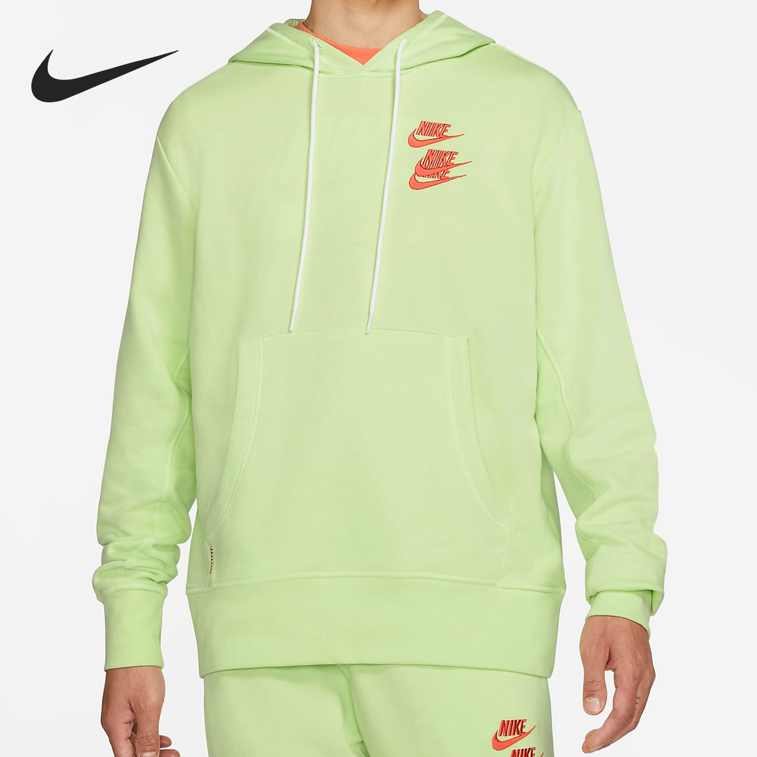Nike/耐克正品新款男士字母印花休闲运动针织卫衣DA0932-383
