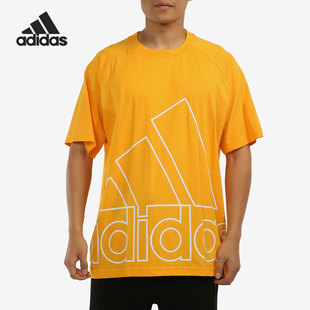 运动休闲男子透气短袖 Adidas 阿迪达斯正品 夏新款 H60665 T恤