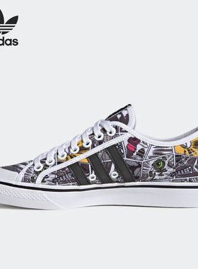 Adidas/阿迪达斯正品三叶草Nizza 男女低帮休闲帆布鞋 GX0994