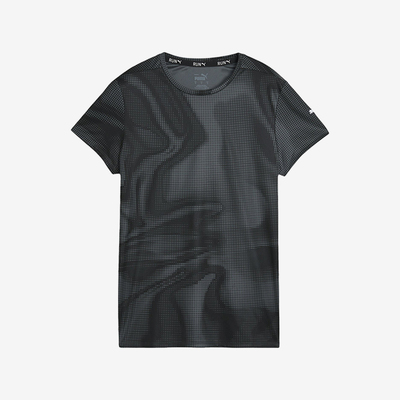 Puma/彪马正品RUN FAVORITE AOP TEE W女士透气短袖524573-51