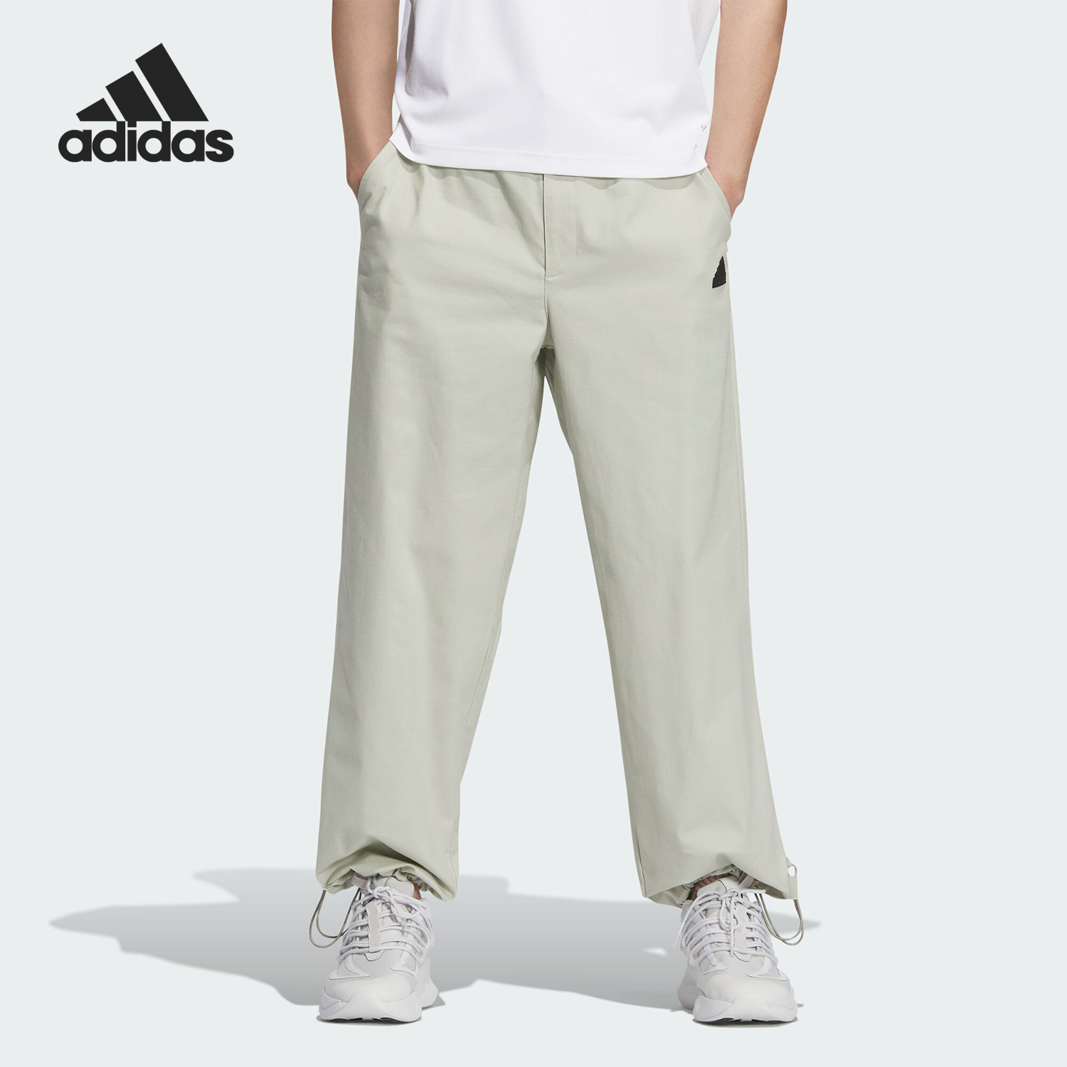 Adidas/阿迪达斯正品春季男士宽松休闲运动梭织长裤JF9050