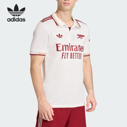 Adidas/阿迪达斯官方正品三叶草男女训练亲肤短袖POLO衫JI9554