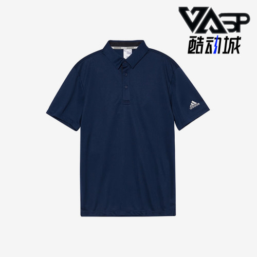 Adidas/阿迪达斯正品AEROREADY男士户外翻领运动透气POLO衫HR6252