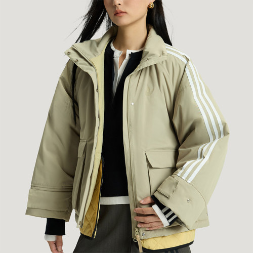 Adidas/阿迪达斯正品三叶草女士经典保暖假两件宽松棉服KS5331