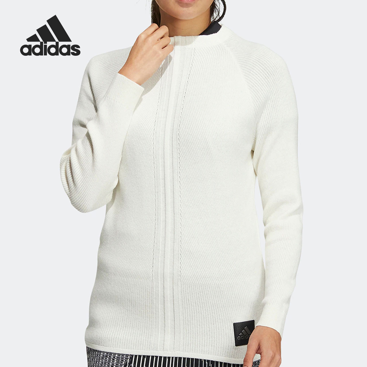Adidas/阿迪达斯正品PULLOVER高尔夫运动女子毛织上衣HG1677