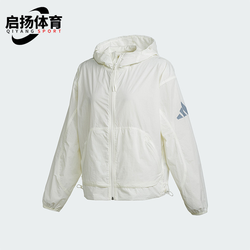 Adidas/阿迪达斯正品W CE Q2 WB 女士运动经典宽松连帽外套JC5114