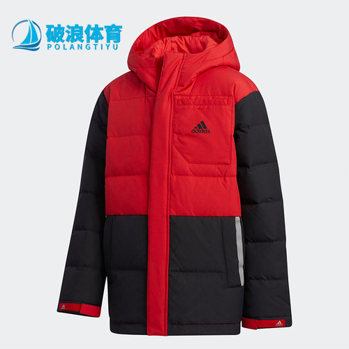 阿迪达斯正品大童保暖羽绒服