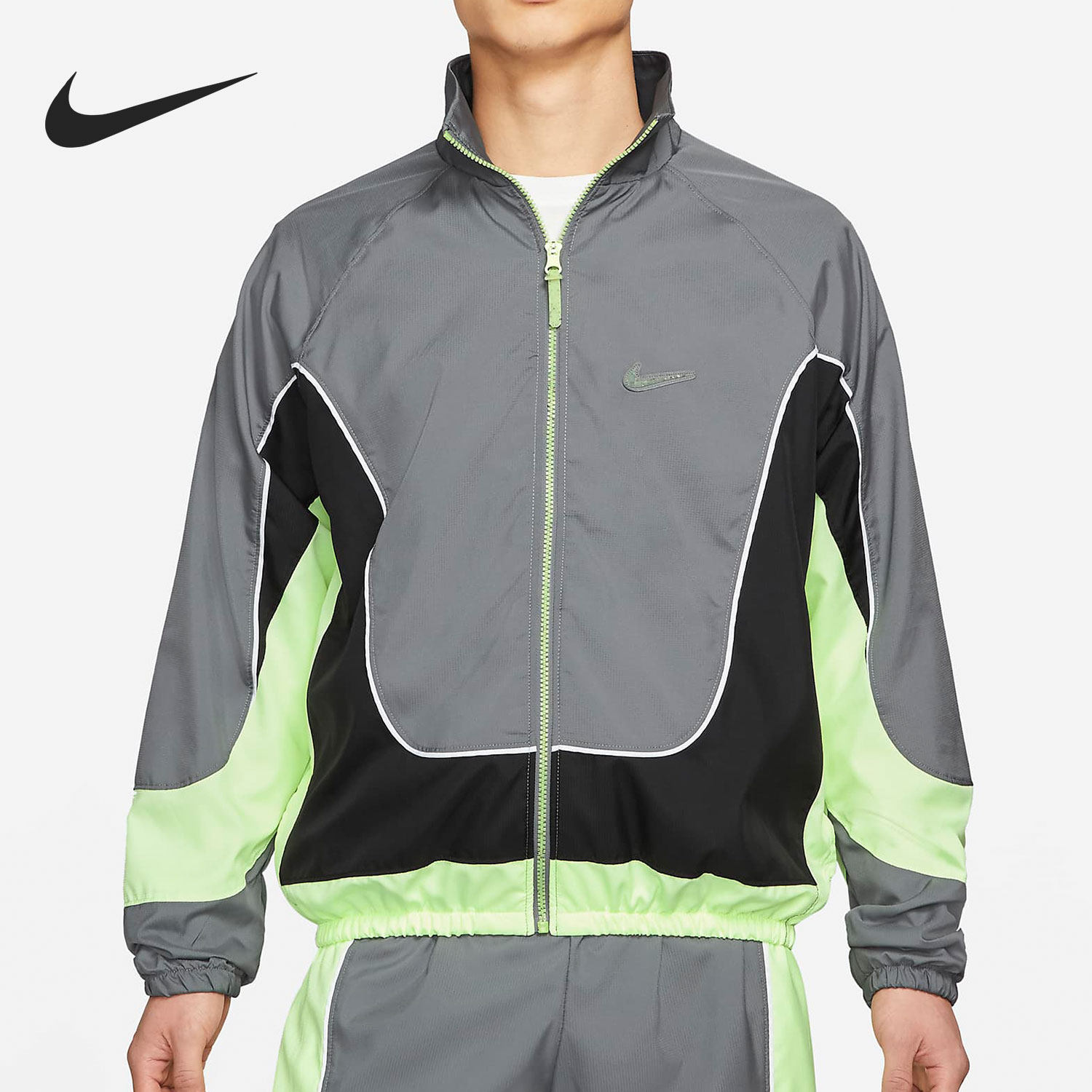 Nike/耐克正品夹克男子2021新款运动篮球休闲立领防风外套CV1932