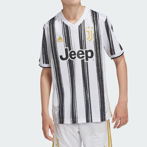 Adidas/阿迪达斯正品JUVE H JSY Y 大童装足球运动短袖T恤EI9900