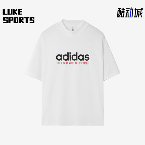 Adidas/阿迪达斯正品2025男士日常圆领套头透气耐穿短袖KG8941