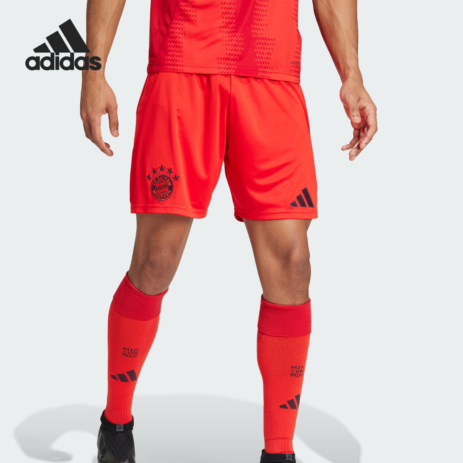 Adidas/阿迪达斯正品拜仁球迷版主场男士足球运动短裤IT8513