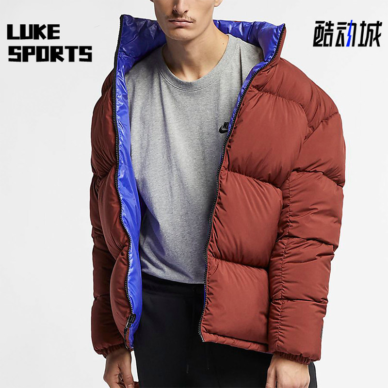 Nike/耐克正品舒适运动男士保暖时尚双面穿羽绒服外套AJ1992-250