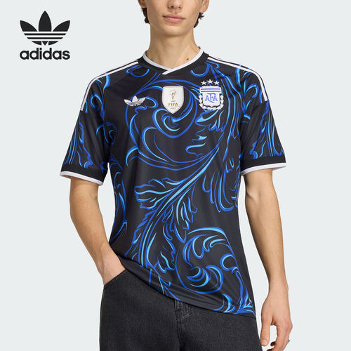 Adidas/阿迪达斯正品三叶草男士球迷版球衣足球短袖T恤JM8395