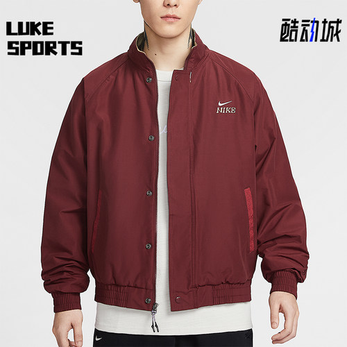 Nike/耐克正品2025冬季款男士日常立领刺绣休闲外套IQ3705-613