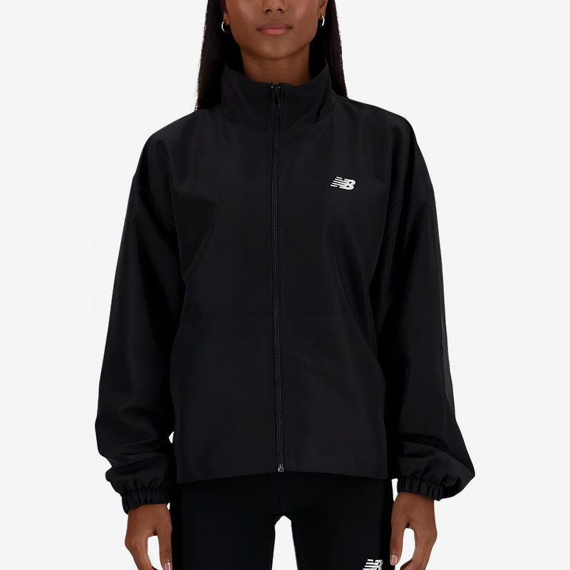 New Balance/NB正品2025新款女子简约透气立领夹克外套WJ41500-BK