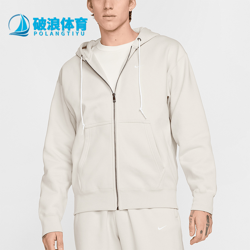 Nike/耐克正品Solo Swoosh男士加绒拉链连帽外套DR0403-072