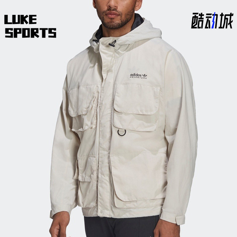 Adidas/阿迪达斯正品三叶草多口袋工装男子运动夹克 HF4794