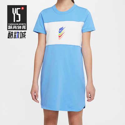 耐克大童短袖透气连衣裙