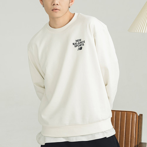 New Balance/NB正品运动男女同款户外训练卫衣套头衫5CD1-IV