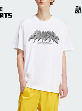 Adidas/阿迪达斯正品三叶草FLAMES CONC T男士运动短袖IS2946