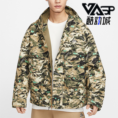 Nike/耐克正品2025新款男士经典户外运动保暖连帽棉服HJ2488-297