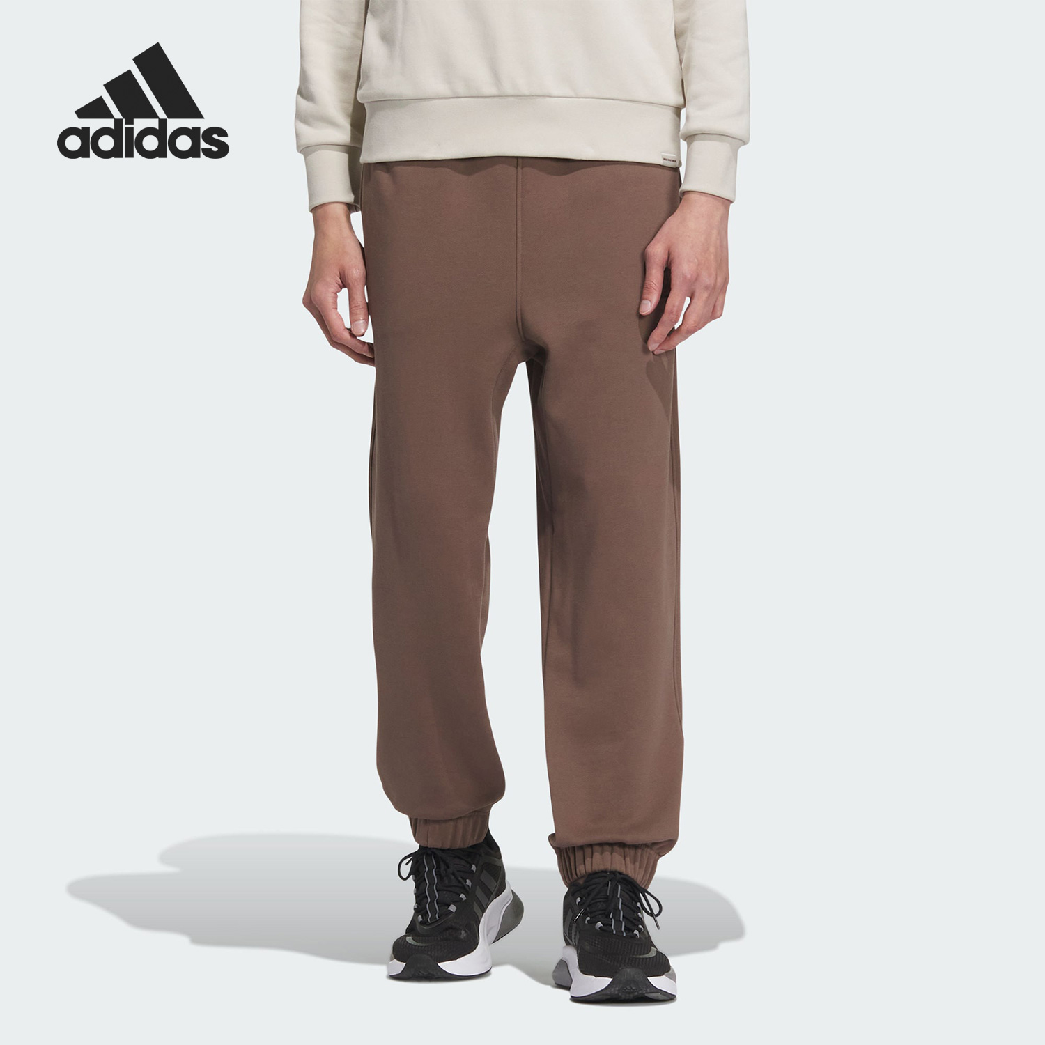 Adidas/阿迪达斯官方正品2023新款男子简约束脚运动长裤IS7425