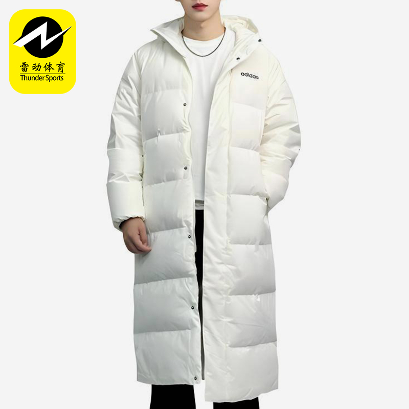 Adidas/阿迪达斯正品新款男女长款保暖经典运动休闲羽绒服JW1689