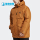 连帽户外保暖中长款 2025男士 羽绒服HK6666 阿迪达斯正品 Adidas