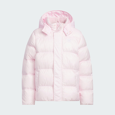 Adidas/阿迪达斯正品冬季儿童运动保暖可拆卸连帽羽绒服KH1796