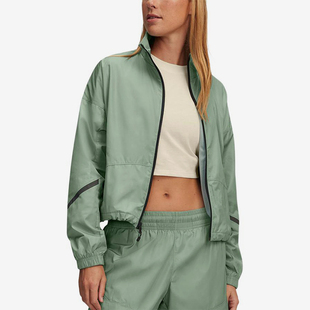 女子梭织运动休闲立领夹克外套1389677 2025新款 348 安德玛正品