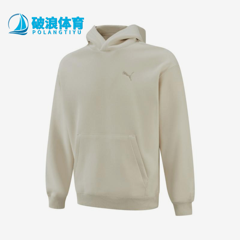 Puma/彪马正品2025春新款男女同款宽松刺绣运动针织卫衣631384-87