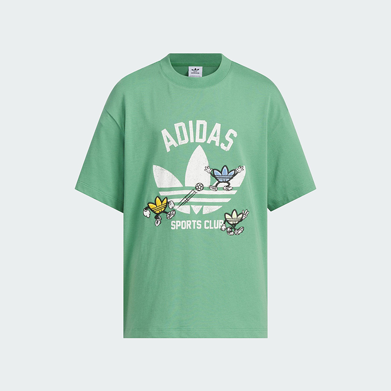 Adidas/阿迪达斯正品三叶草大童休闲户外经典时尚圆领短袖KB0584