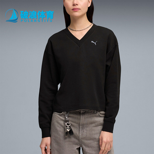 Puma/彪马ES新款女黑色运动休闲日常经典穿运动卫衣694093-01