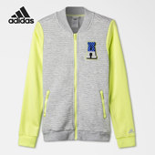 Adidas 阿迪达斯正品 女子运动休闲拉链针织夹克外套AB3011