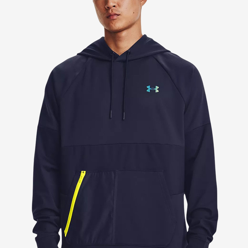 UA安德玛正品春季男子防风保暖宽松休闲运动长袖针织卫衣1370450