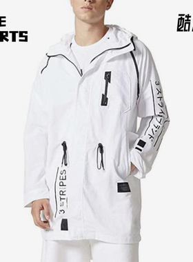 Adidas/阿迪达斯正品三叶草男士字母收腰长袖夹克外套CE5635