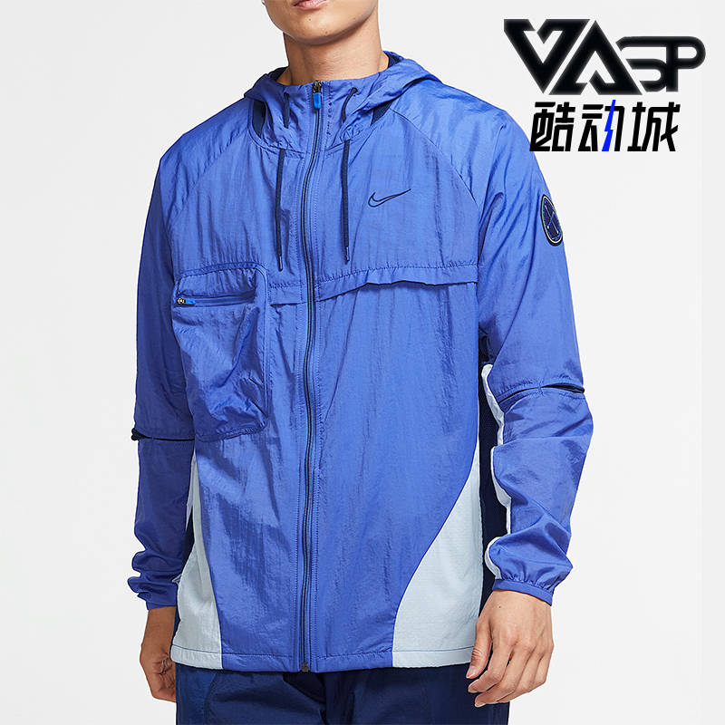耐克男子连帽跑步夹克外套