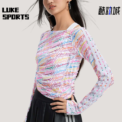 Adidas/阿迪达斯正品DCE MESH LS TE女士透气修身短袖T恤KR7600