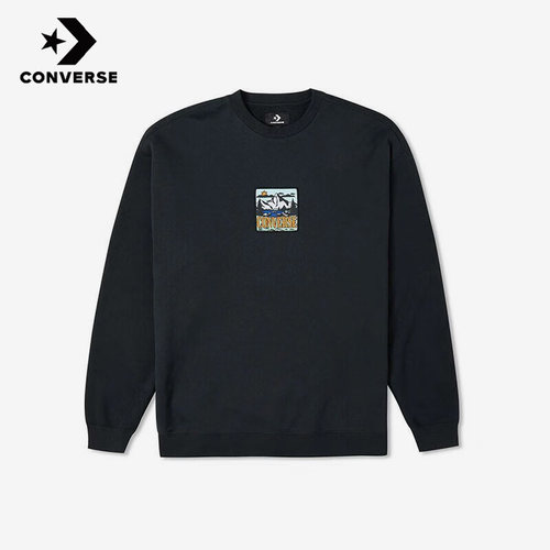 Converse匡威正品新款男女休闲运动抓绒时尚简约圆领卫衣10025032