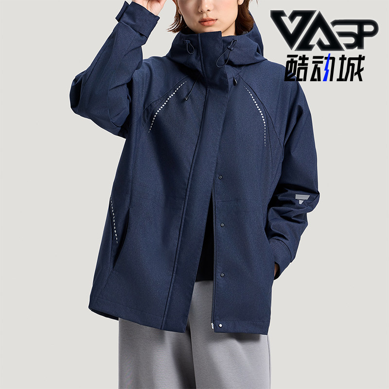 Adidas/阿迪达斯正品轻运动系列新款女经典深蓝色夹克外套KV4873