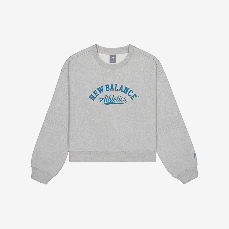 New Balance/NB正品2025新款女子轻便透气卫衣套头衫NCE43112-MGR