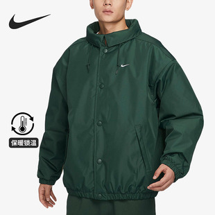 休闲宽松立领保暖梭织运动棉服FB7853 2025男士 323 耐克正品 Nike