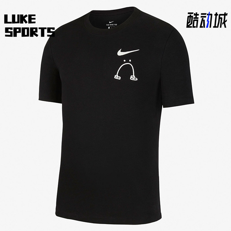 Nike/耐克正品TheTe新款男黑白色运动休闲短袖T恤CK9460-010
