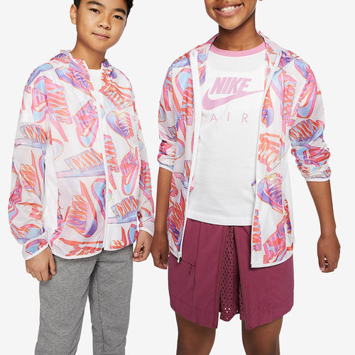 Nike耐克正品大童防水透气有帽拉链衫轻便舒适夹克CK1335-100
