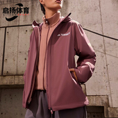 女士.户外保暖连帽三合一外套JY4793 新款 Adidas 阿迪达斯正品