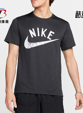 Nike/耐克正品2025男士圆领印花套头休闲日常跑步短袖FV9900-010