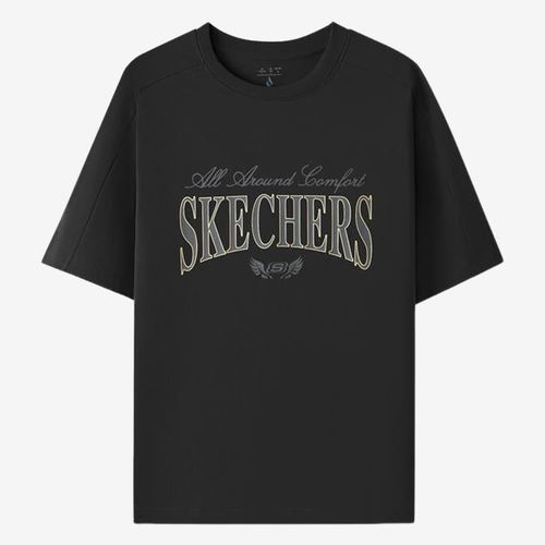 Skechers斯凯奇正品儿童马年新春款圆领短袖T恤L126U026-0018