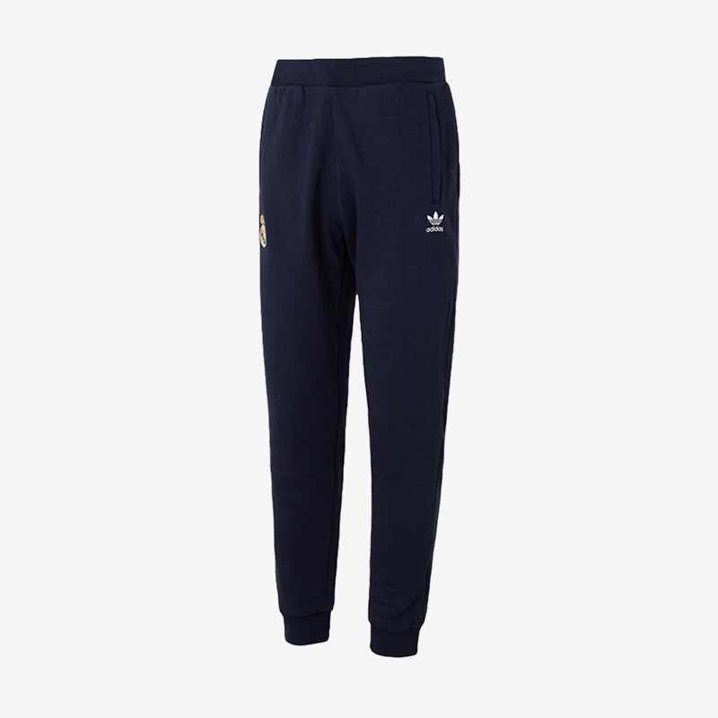 Adidas/阿迪达斯正品三叶草男子抓绒皇马足球休闲运动长裤IK8717